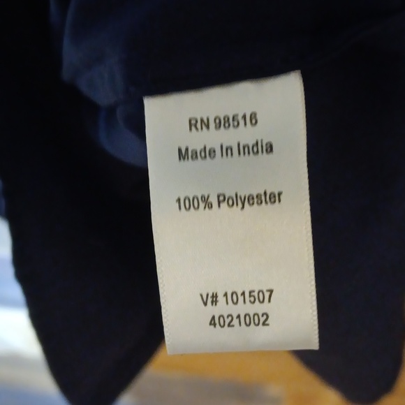 Coldwater Creek Starry Night Midnight Blue Blouse with Beaded Accents 2X - Picture 7 of 7